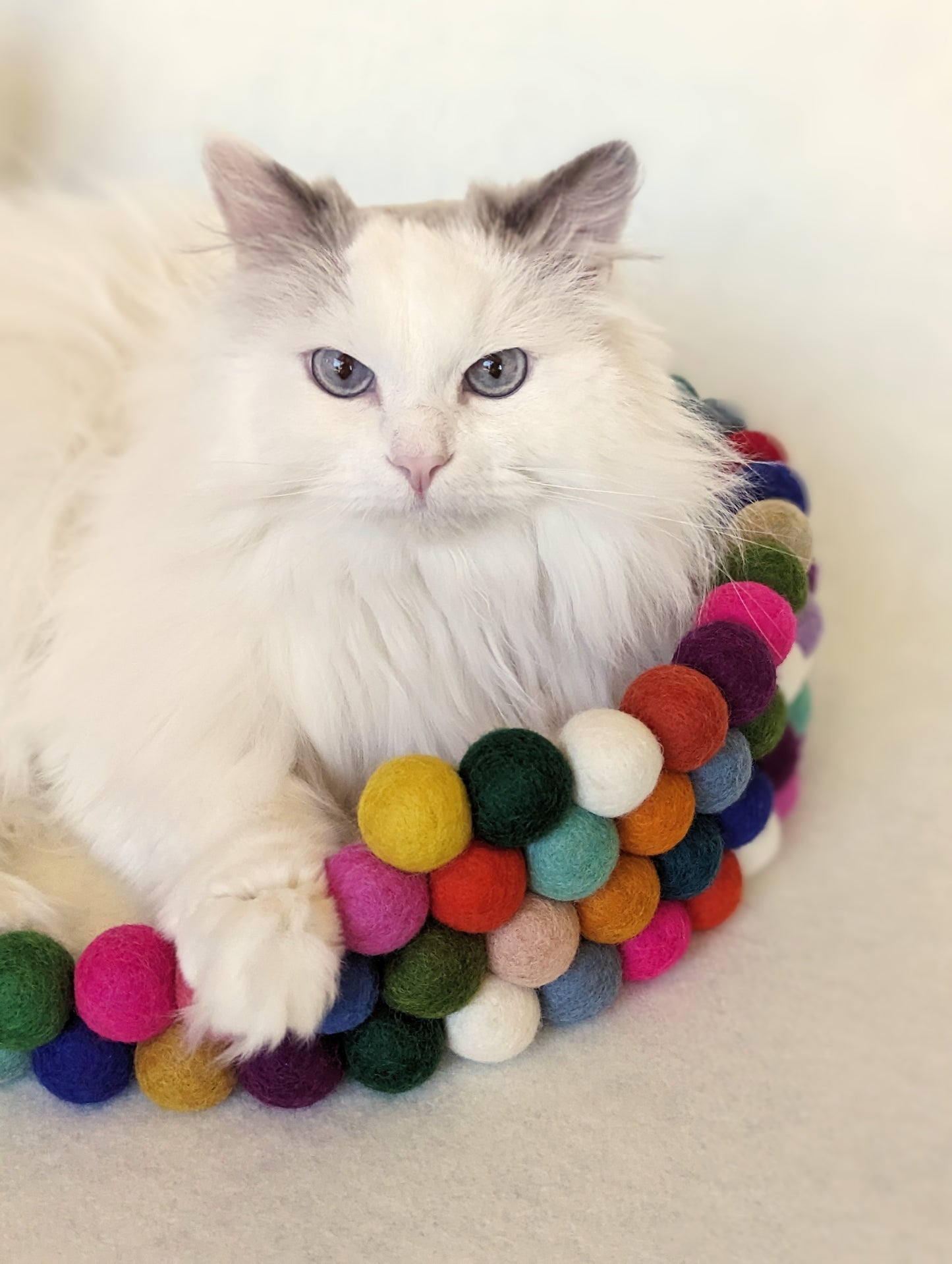 Small Felt Ball Cat Bed